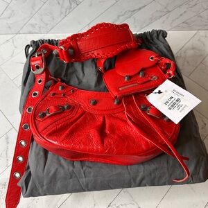 Balenciaga Red Le Cagole Shoulder bag